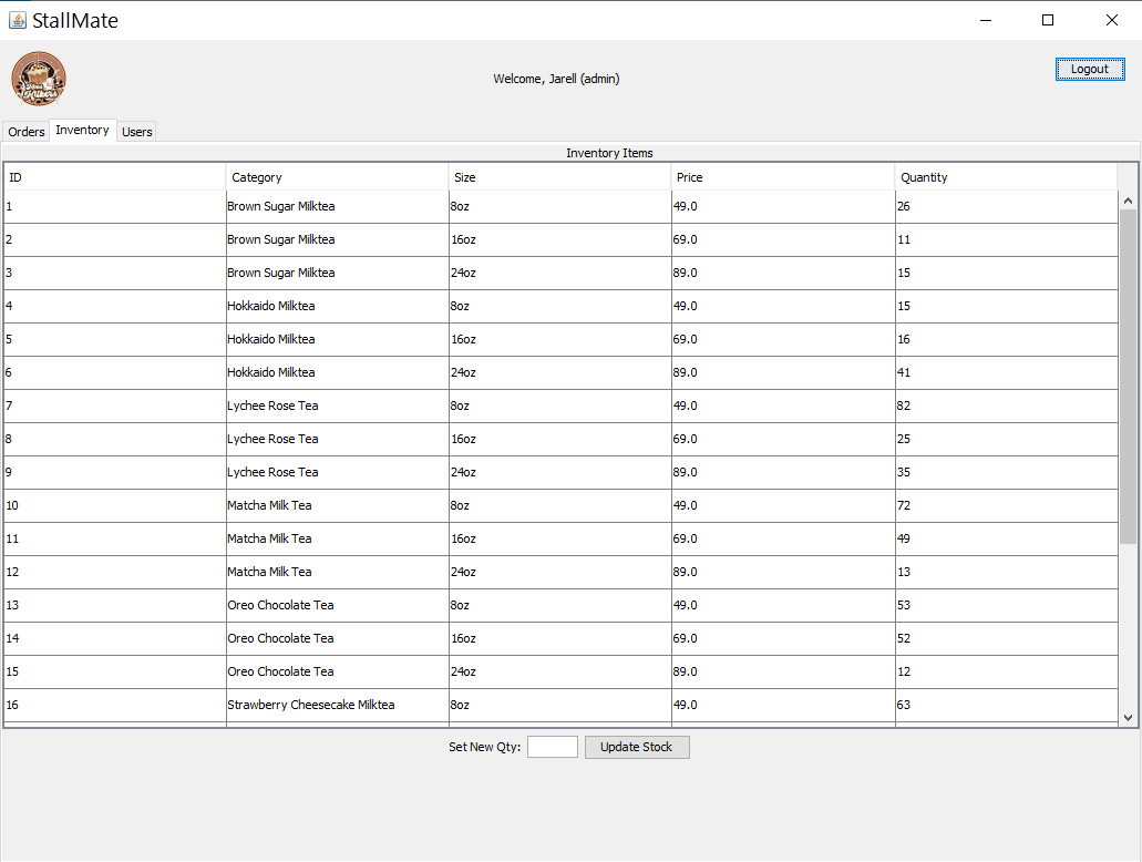 POS System screenshot 2