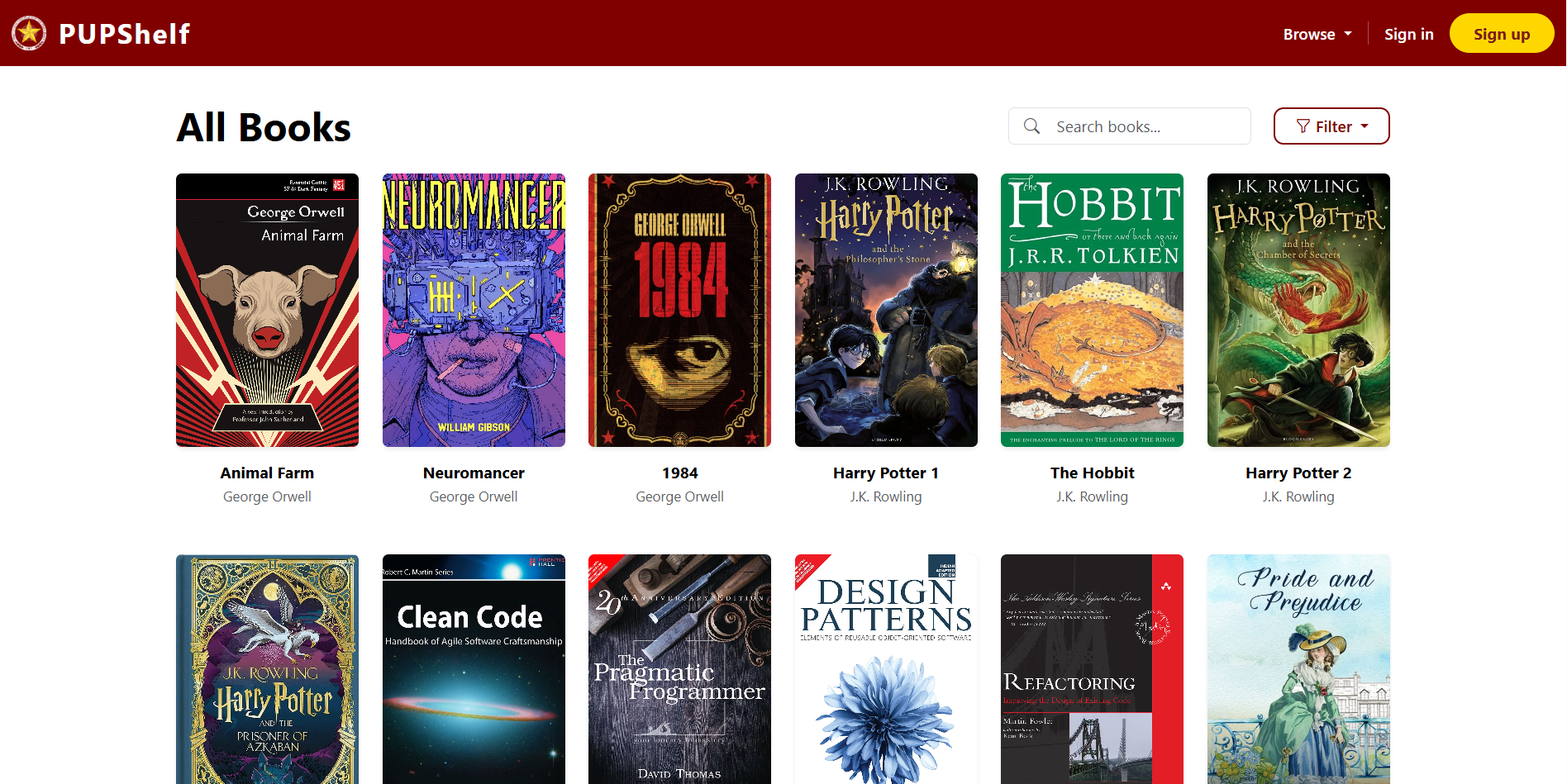 PUPShelf screenshot 2